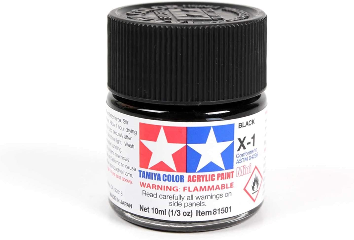 TAMIYA X01 Acrylic Mini Glossy Black