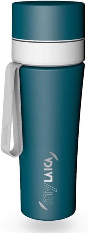 Laica MyLaica 0.5 Liter Stainless Steel Filter Sports Bottle, Green