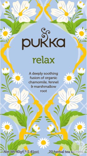 Pukka Herbs Herbal Tea Relax Organic 20 tea bags