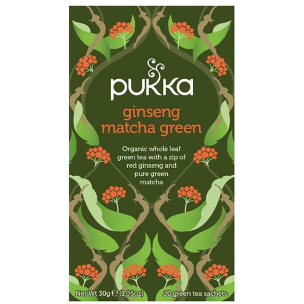 Pukka - tea, Ginseng Matcha Green, pack of 20