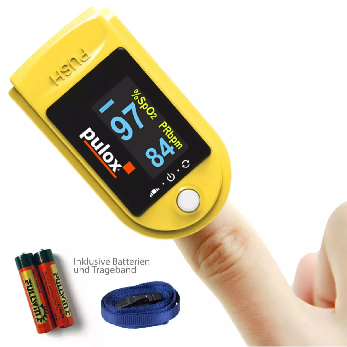 Pulox Pulse oximeter PULOX PO-200, Yellow