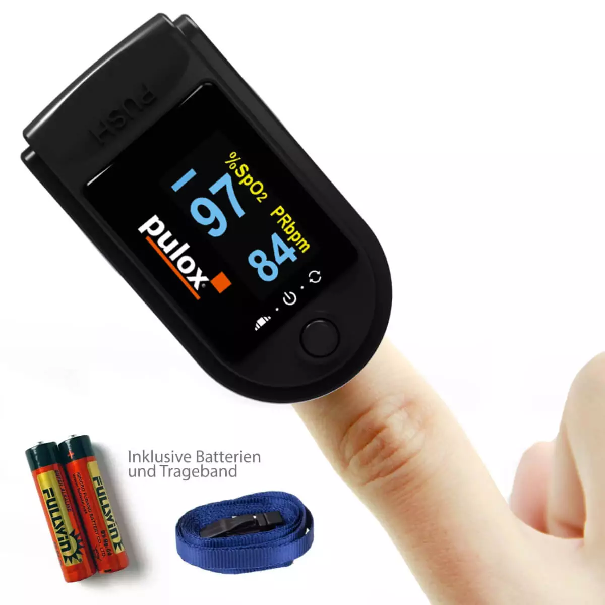 Pulox Pulse oximeter PULOX PO-200, Black