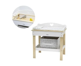 Doll changing table with bathtub