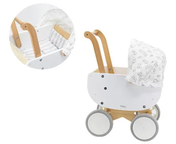 Wooden doll's pram