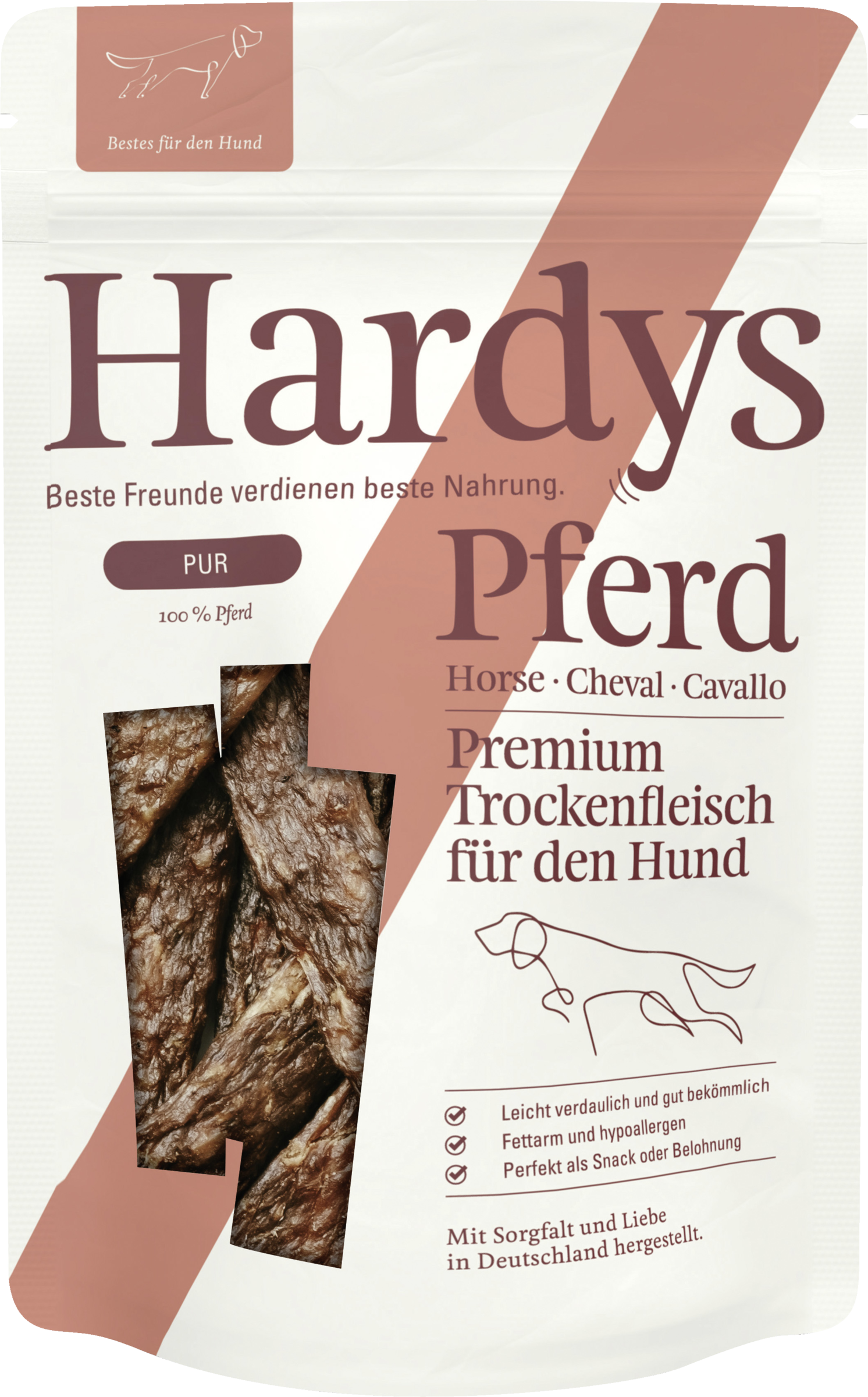 HARDYS Manufaktur Pure dried meat strip horse
