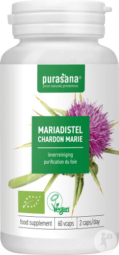 Restaxil Purasana Milk Thistle Extract Organic Food Supplement Liver Detox 60 Capsules