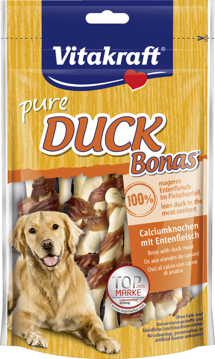 Vitakraft pure Duck Bonas® calcium bones with duck meat