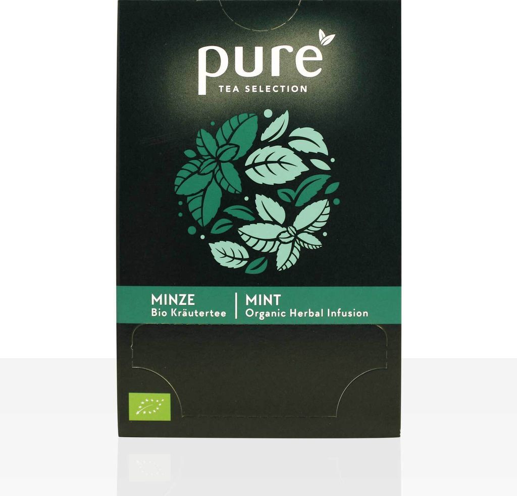 PURE Tea Selection Mint Peppermint Herbal Tea 25 x 1.5g Tea Bags
