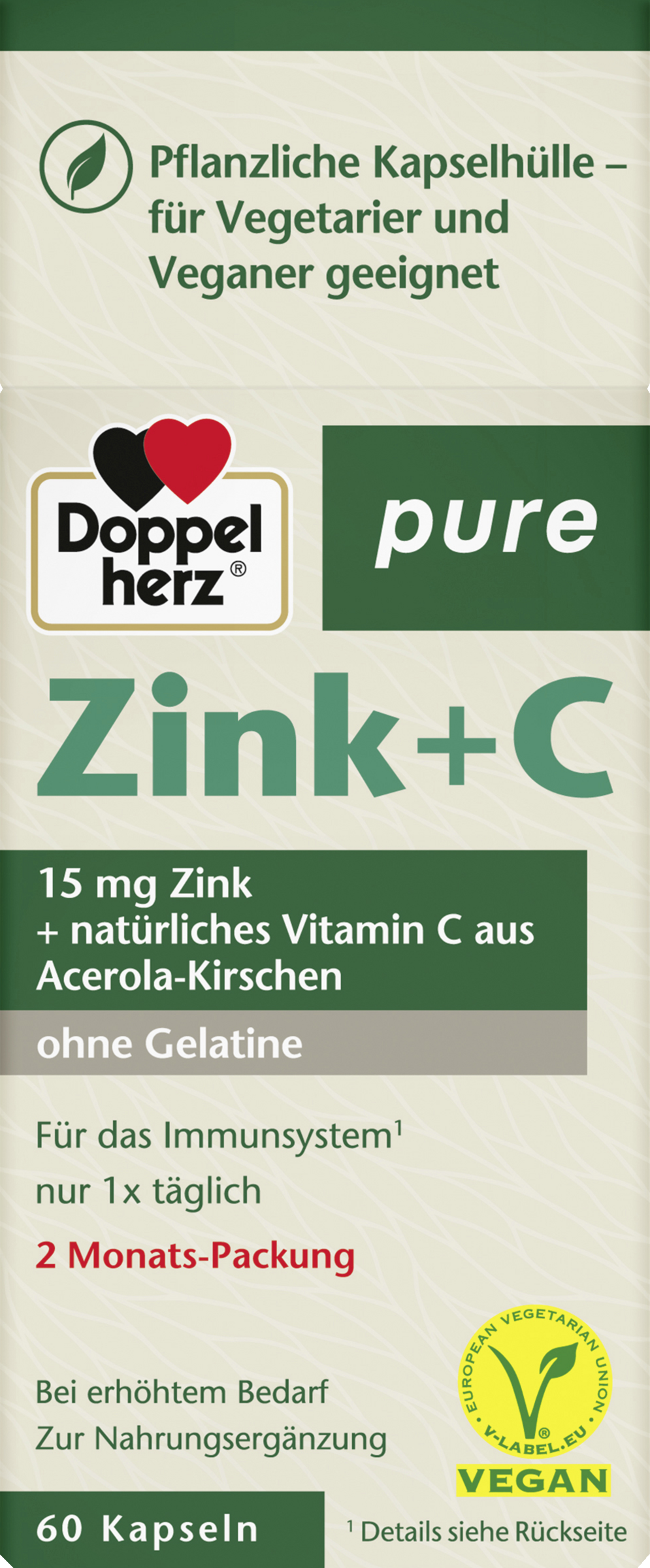 Doppelherz pure zinc + C 60 capsules