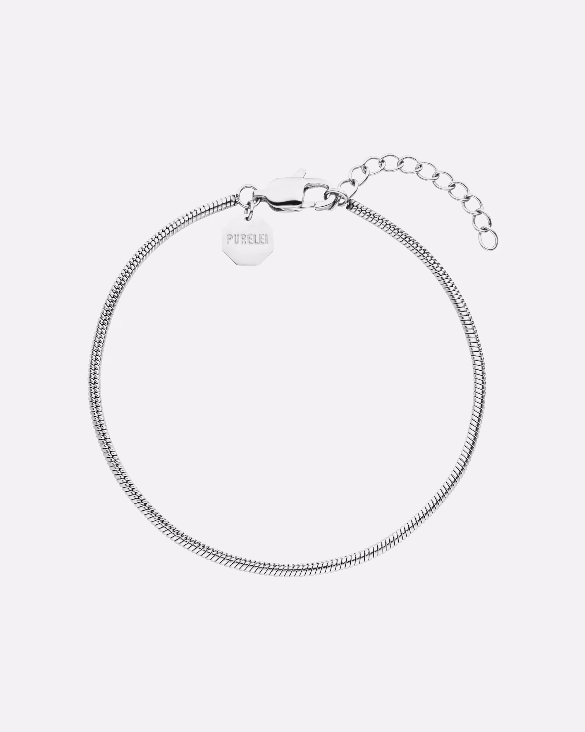 Purelei bracelet snake chain bracelet Sleekness with lobster clasp