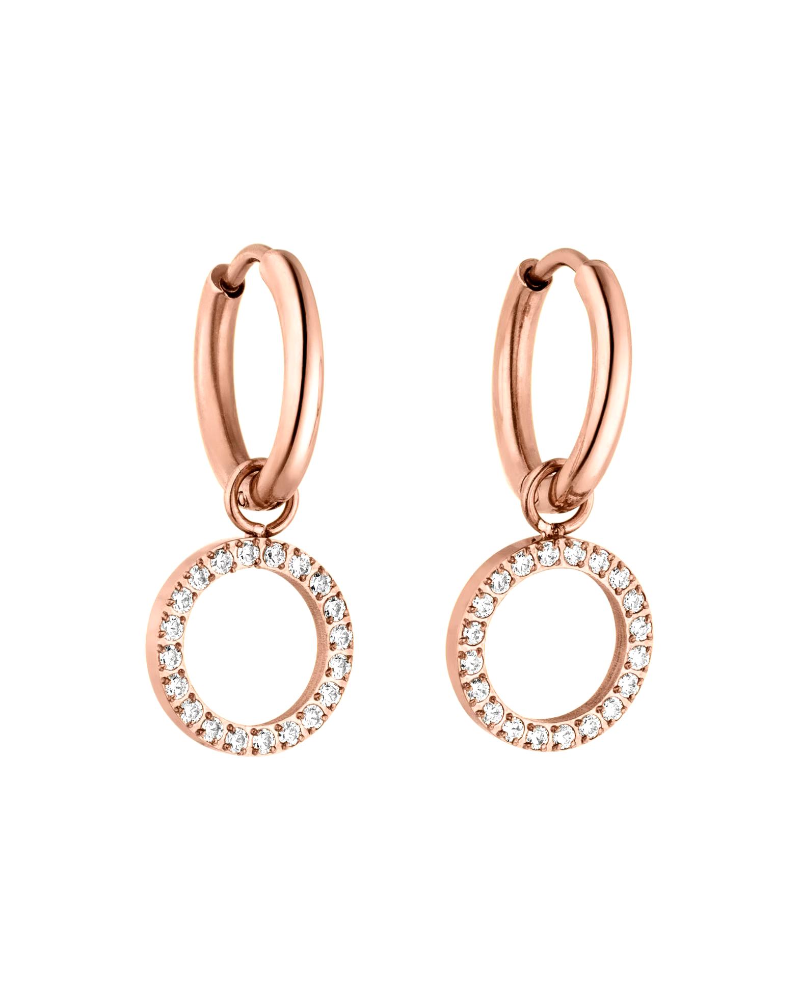 Purelei Hoop Earrings Closed Glow with zirconia stones