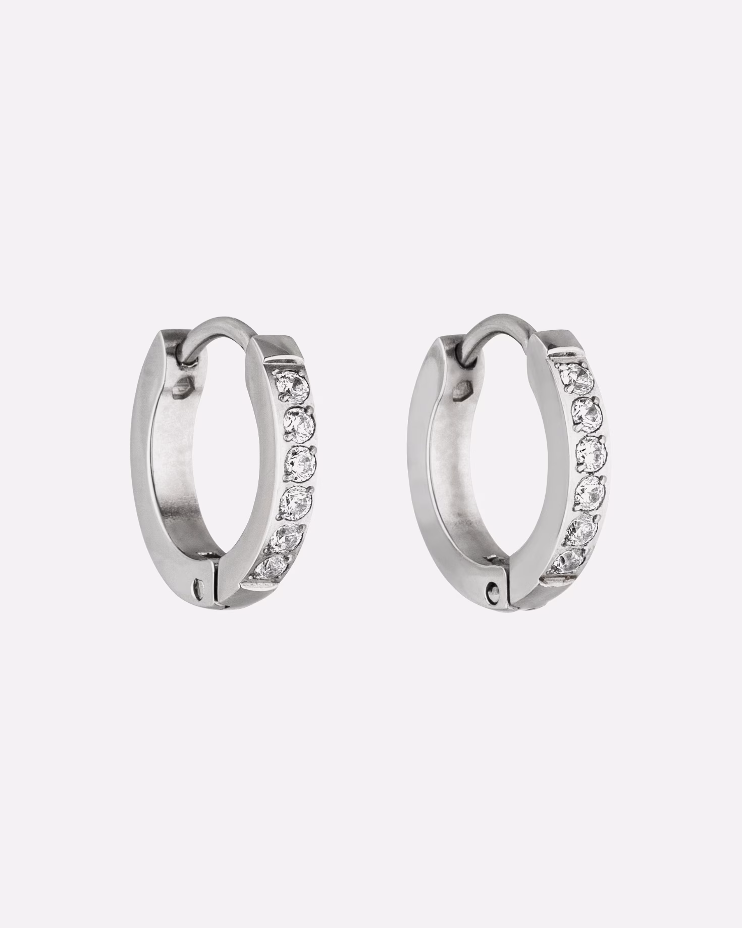 Purelei hoop earrings Kaimana with sparkling inserts