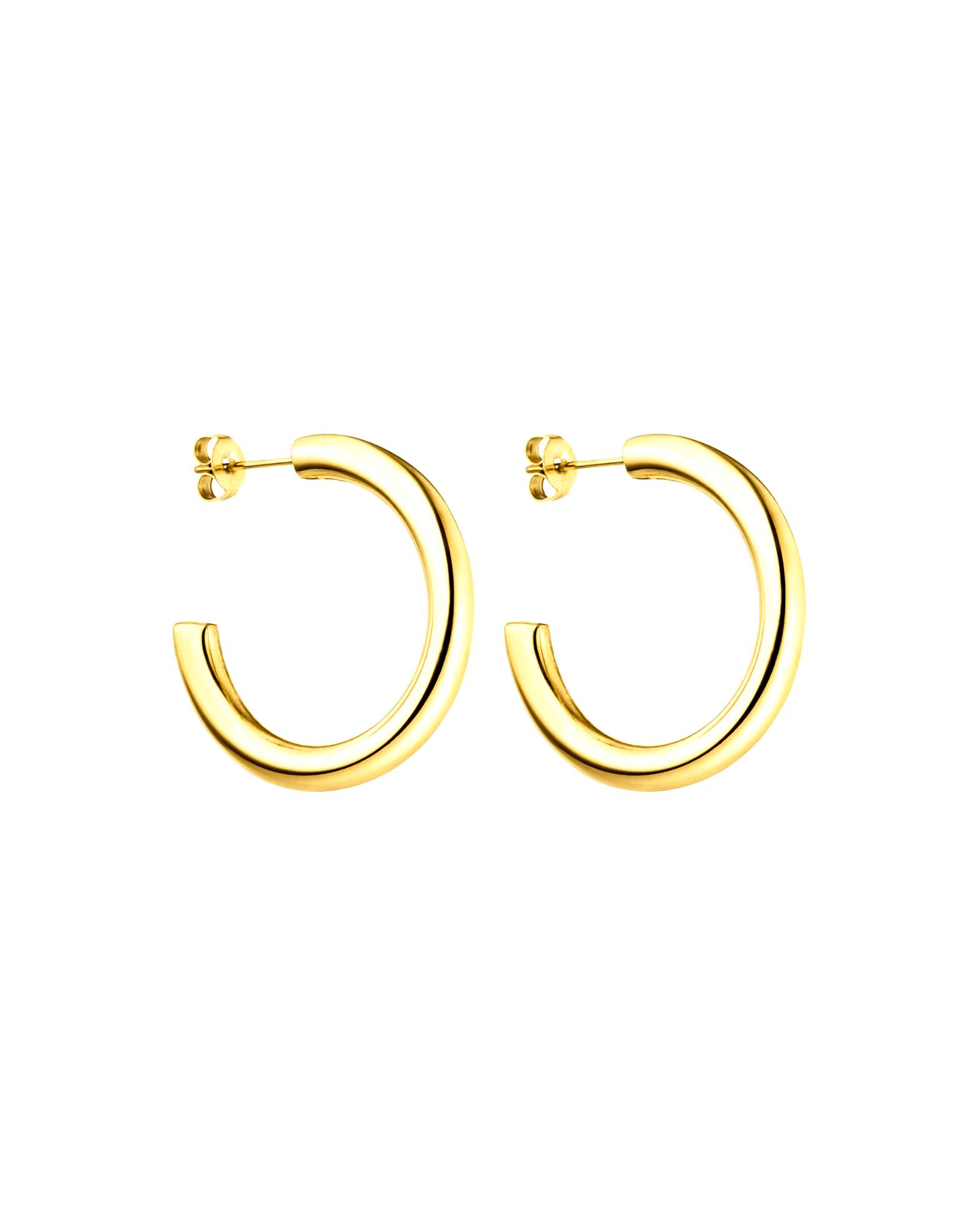 Purelei hoop earrings Kumu O with poussette closure