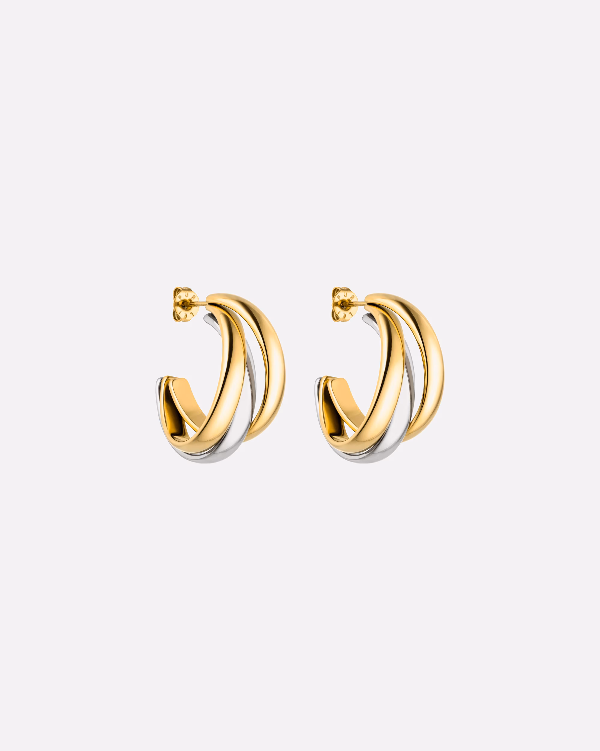 Purelei Cascade hoop earrings in three layers