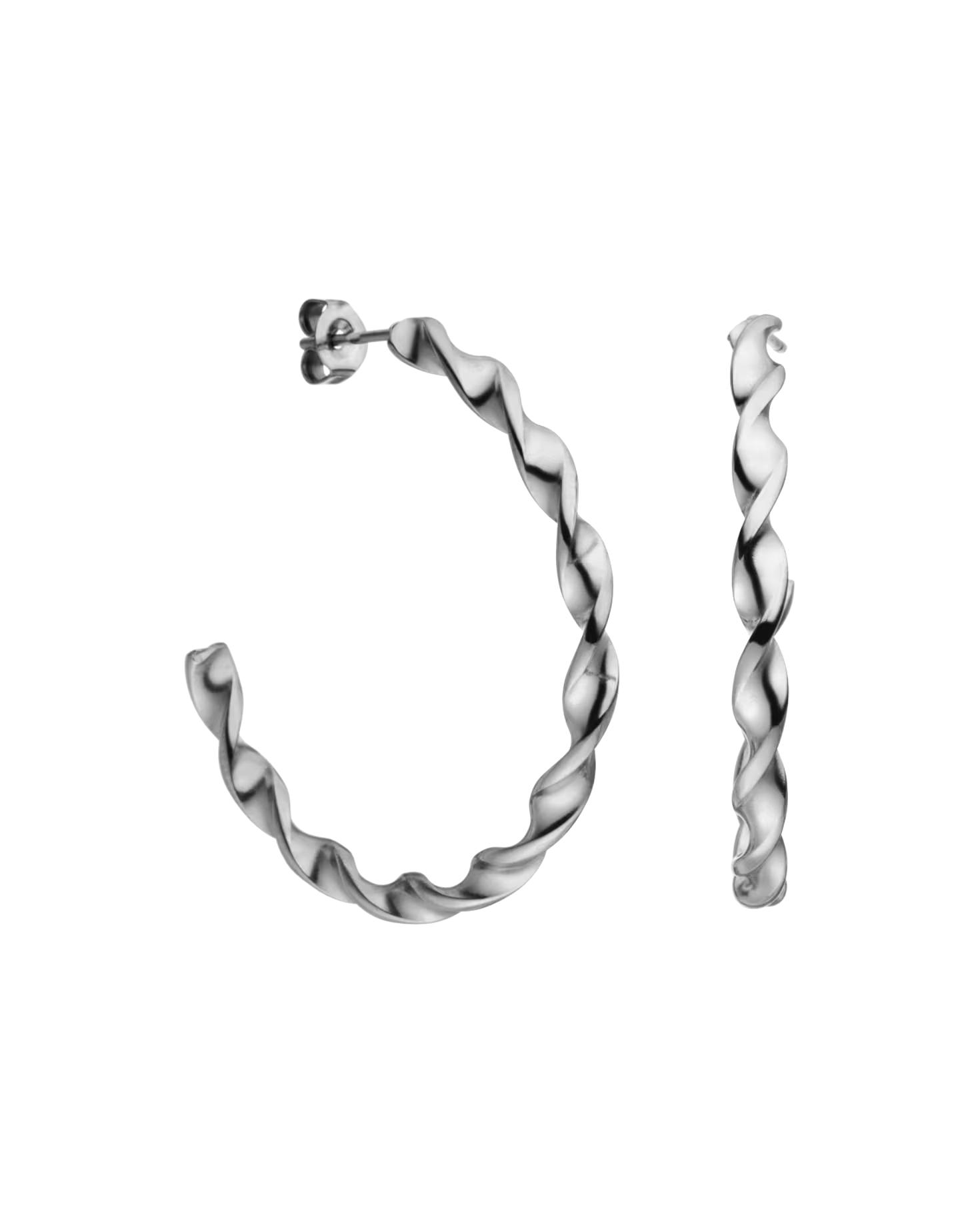 Purelei hoop earrings Kaula hoop earrings in a twisted design
