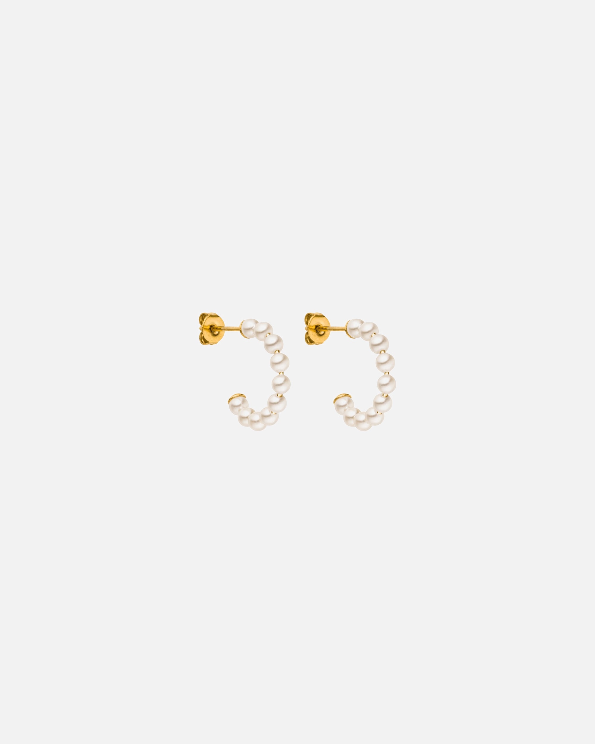 Purelei hoop earrings Pearl hoop earrings Pure Soul with shell pearls