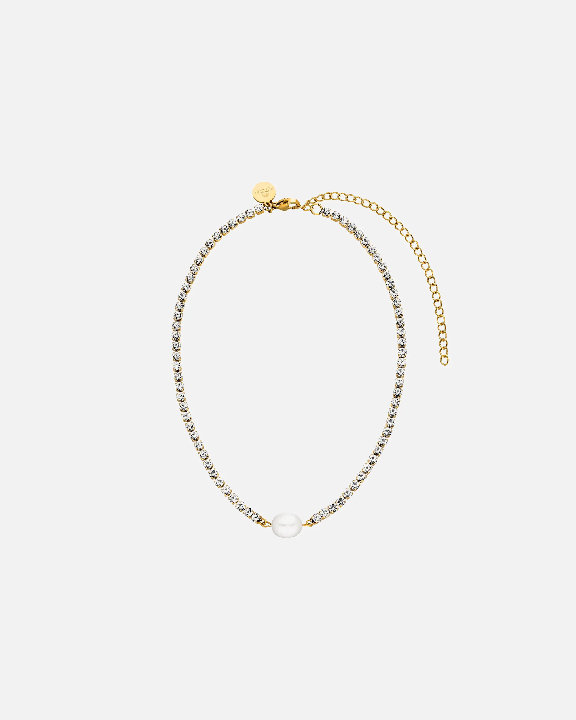 Purelei Necklace Choker Shimmering Pear with a Keshi pearl