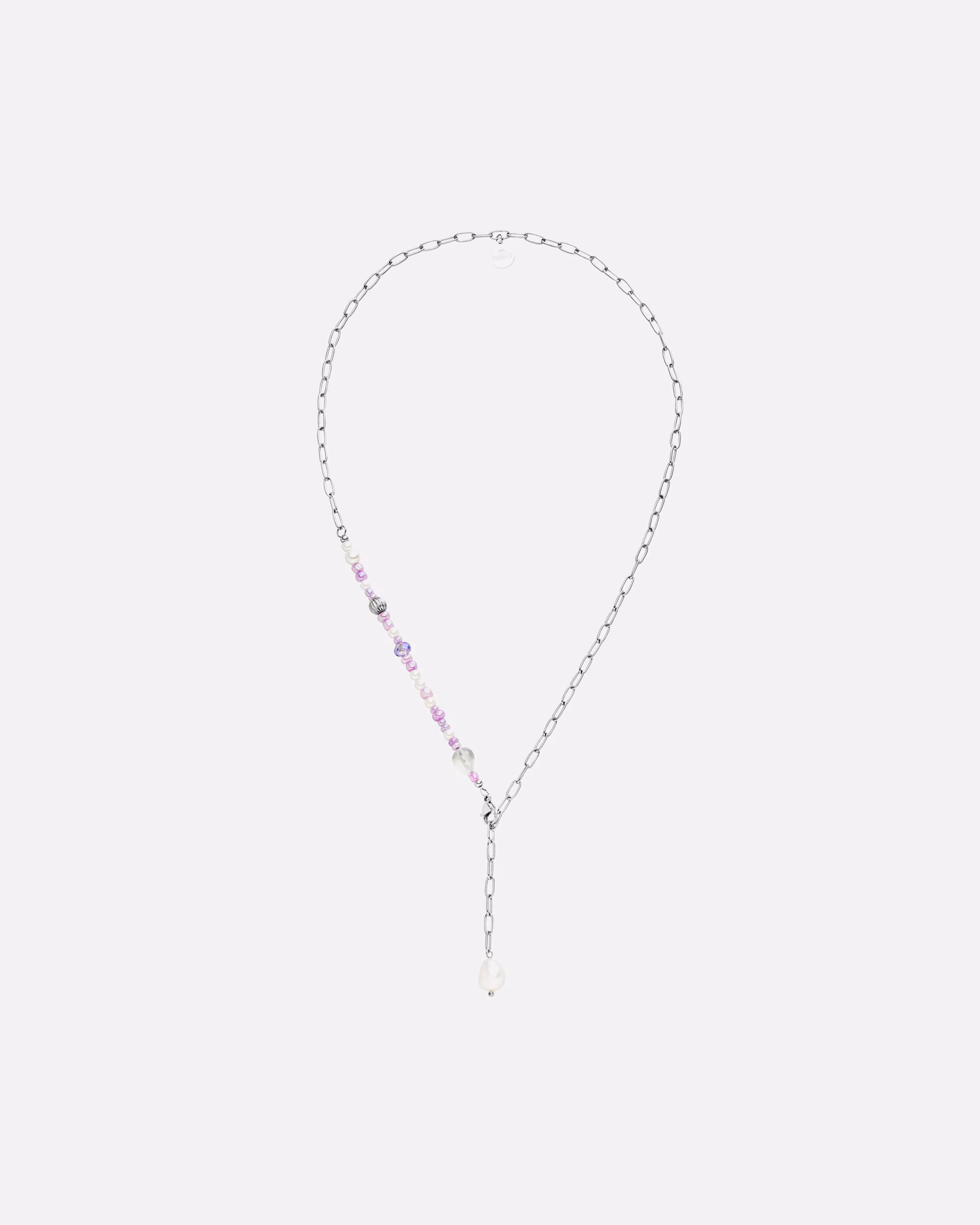 Purelei Y-chain Aina necklace with cultured pearls