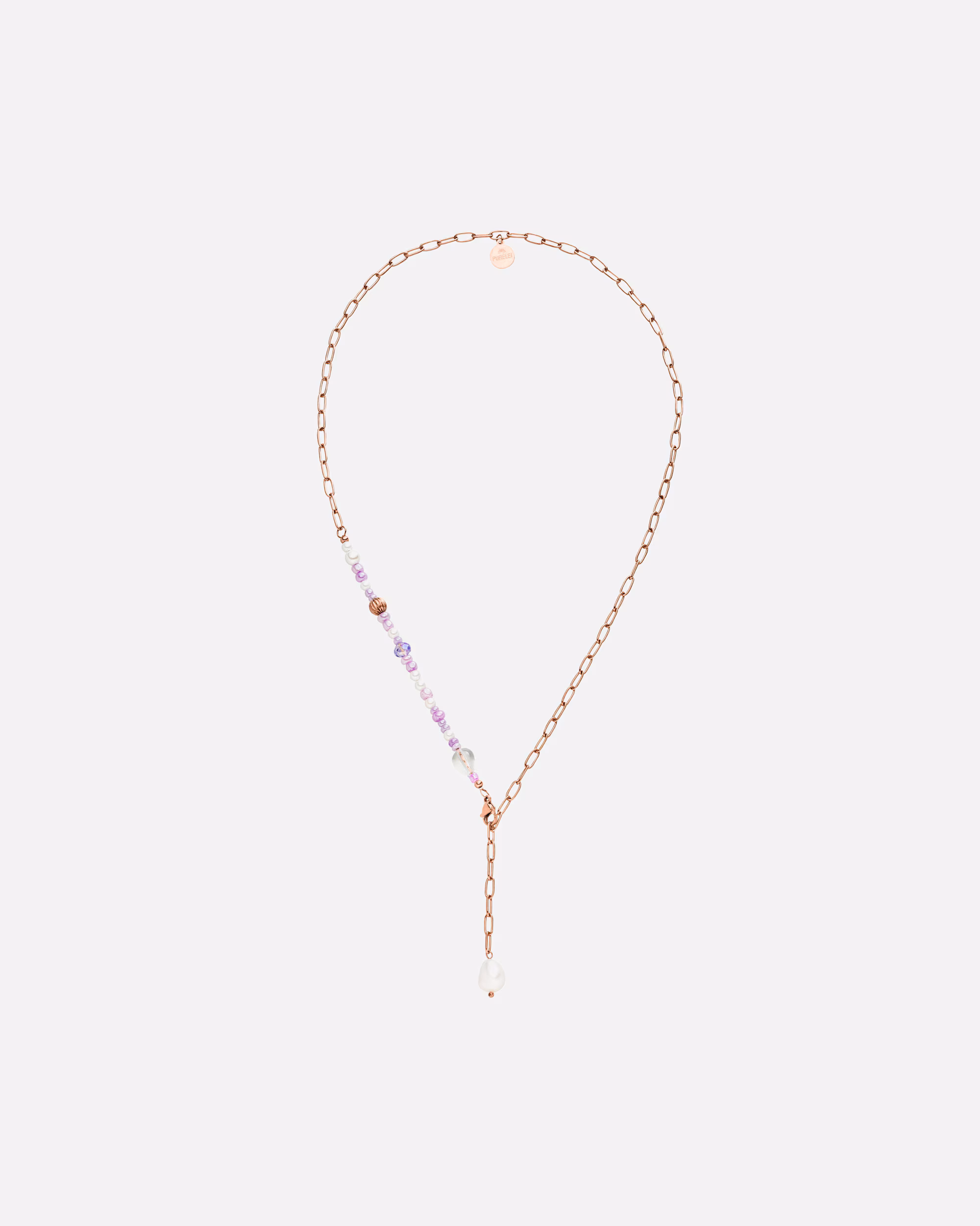 Purelei Y-chain Aina necklace with cultured pearls