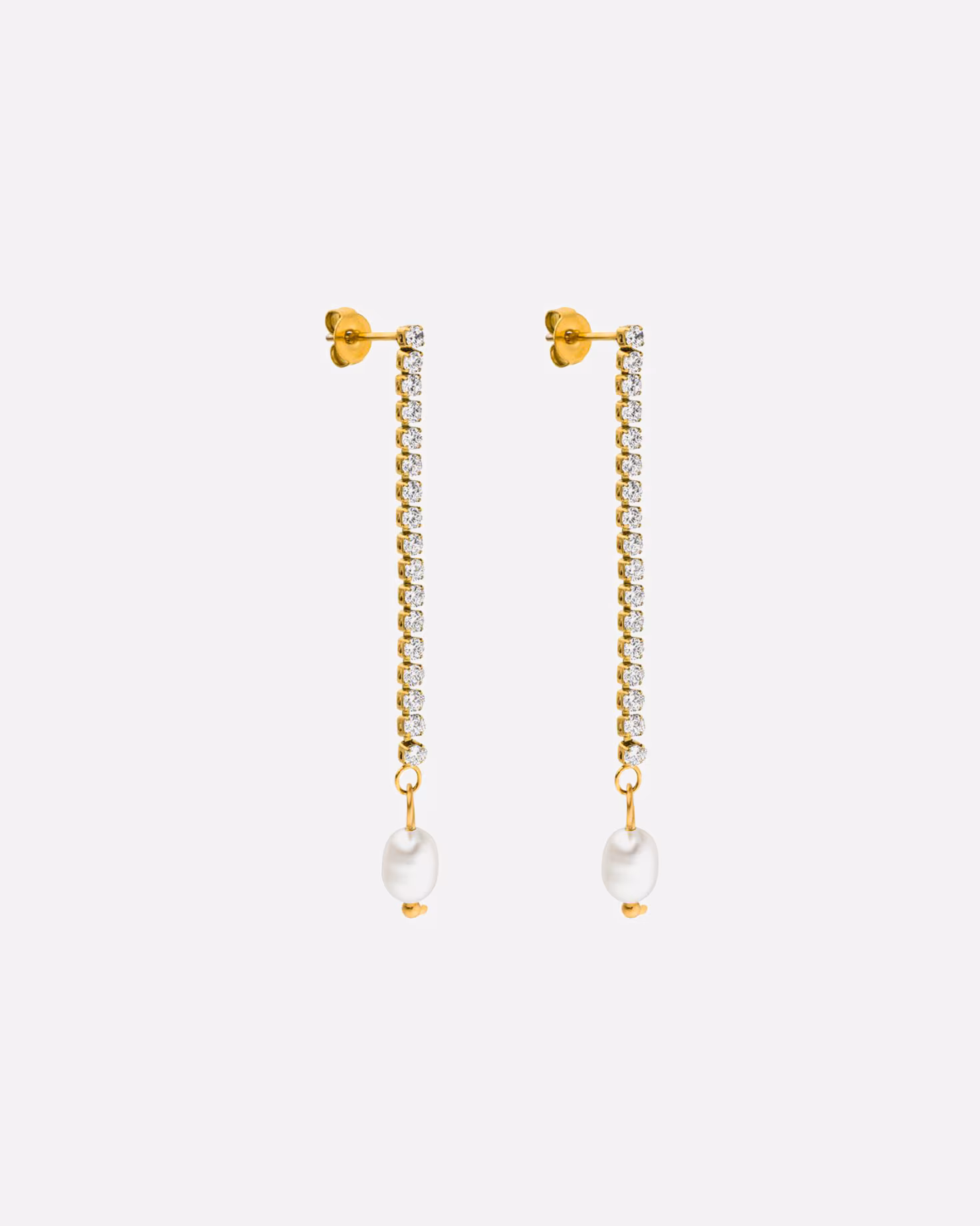 Purelei earring earrings Shimmering Pearl with rhinestones and pearls