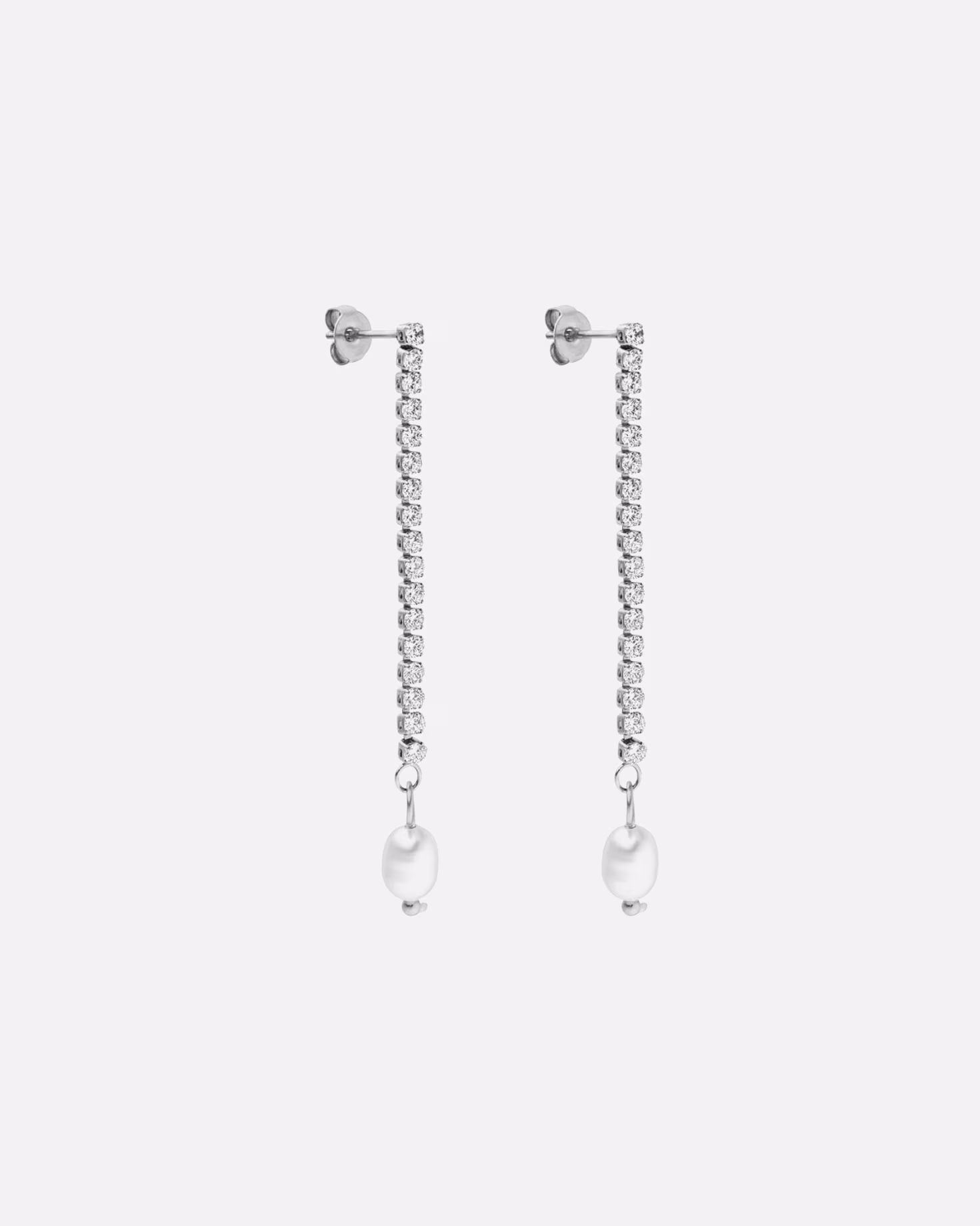 Purelei earring earrings Shimmering Pearl with rhinestones and pearls