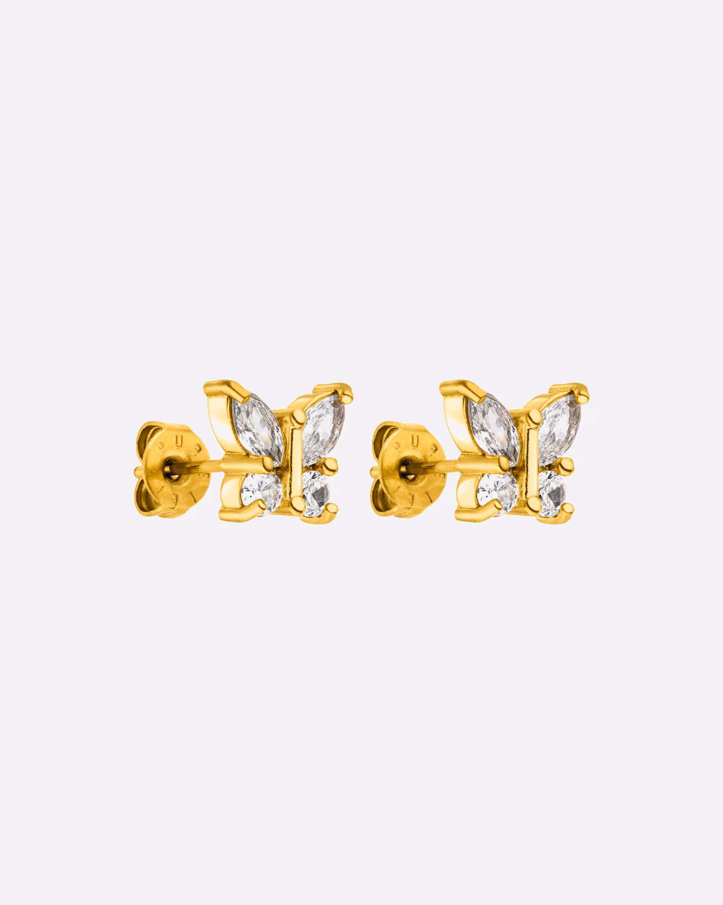 Purelei earring stud earrings Butterfly with iridescent butterfly details