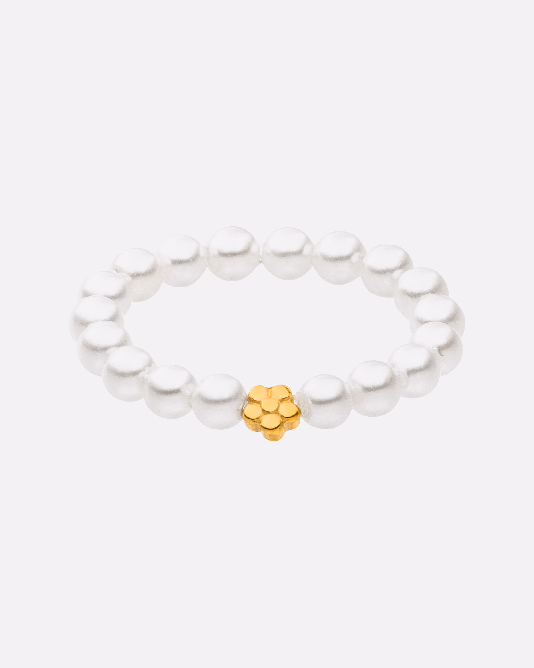 Purelei ring pearl ring Shiny Bloom with a small flower