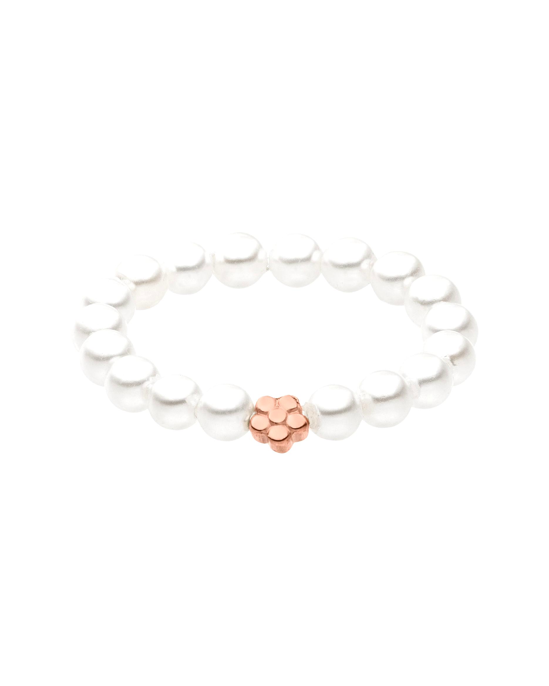 Purelei ring pearl ring Shiny Bloom with a small flower