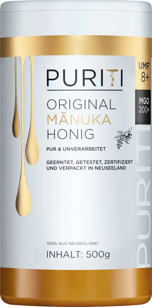 PURITI Manuka Honey MGO 200+ 500g from New Zealand 500g