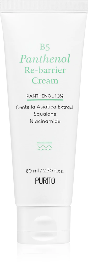 Purito B5 Panthenol Re-barrier Cream deep moisturizing cream with a calming effect