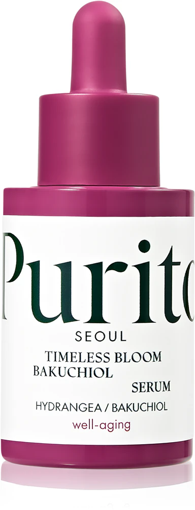 Purito Bakuchiol Timeless Bloom intensive revitalizing serum cream to restore skin firmness