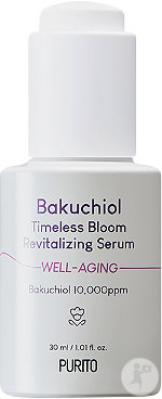 Purito Bakuchiol Timeless Bloom Revitalizing Serum dropper bottle 30ml