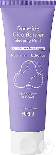 Purito Dermide Cica Barrier Sleeping Pack Night Cream For The Face Tube 80ml
