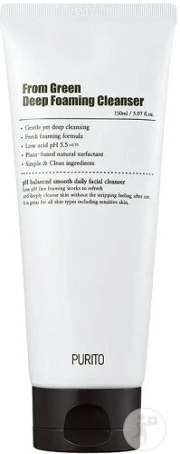 Purito From Green Deep Foaming Cleanser Cleansing Foam Tube 150ml