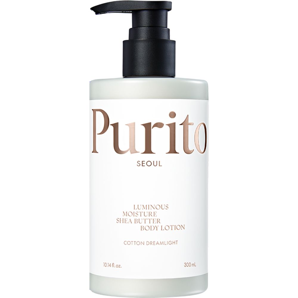 PURITO Luminous Moisture Shea Butter Body Lotion Cotton Dream – light & nourishing 300 ml