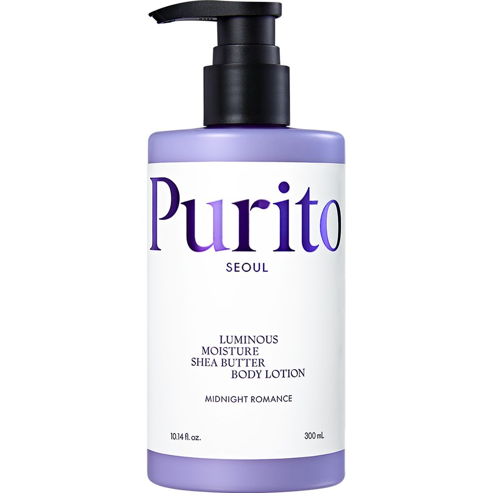 PURITO Luminous Moisture Shea Butter Body Lotion Midnight Romance – nourishing & sensual 300 ml