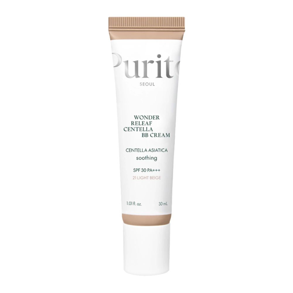 PURITO Wonder Releaf Centella BB Cream 21 Light Beige SPF 30 PA+++ Coloring Cream 30 ml