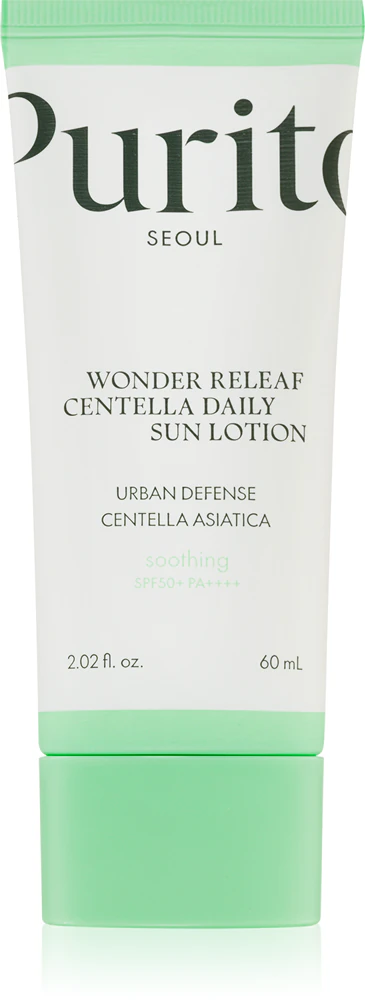 Purito Wonder Releaf Centella Daily Sun Lotion light protective face cream SPF 50+