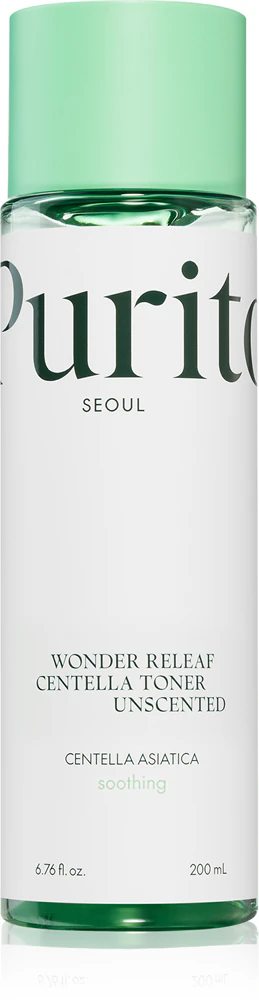 Purito Wonder Releaf Centella Toner Unscented soothing skin tonic for sensitive skin