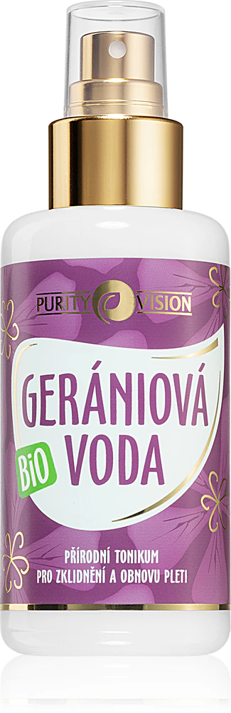 Purity Vision BIO facial toner in a spray to soothe the skin