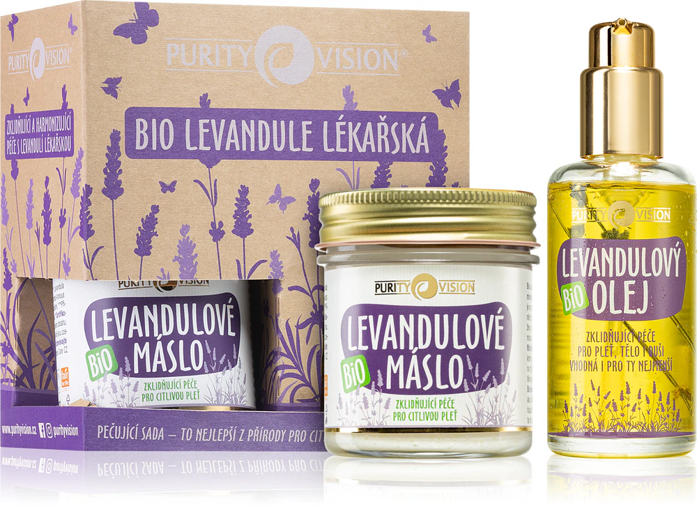Purity Vision ORGANIC Lavender gift set (with lavender)