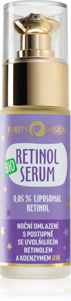 Purity Vision BIO Retinol night serum to slow down skin aging