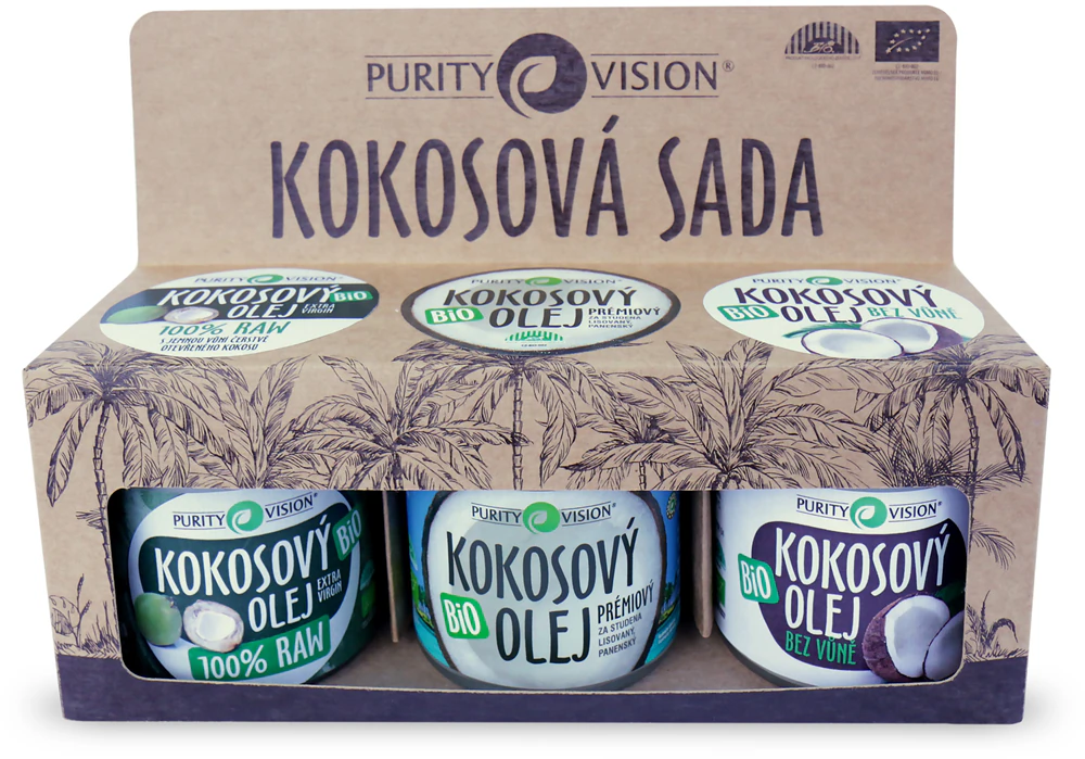 Purity Vision Coconut Set Gift Set (with coconut oil)