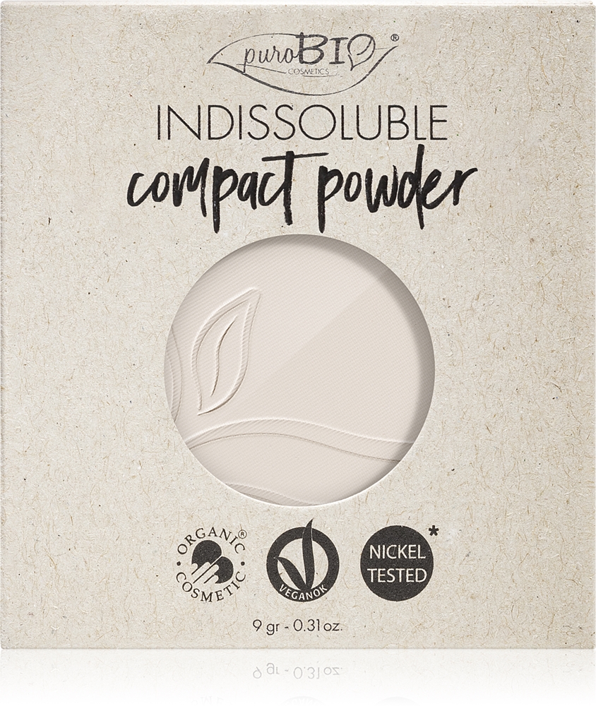 puroBIO Cosmetics Indissouble compact powder replacement filling Farbton T00  9 g