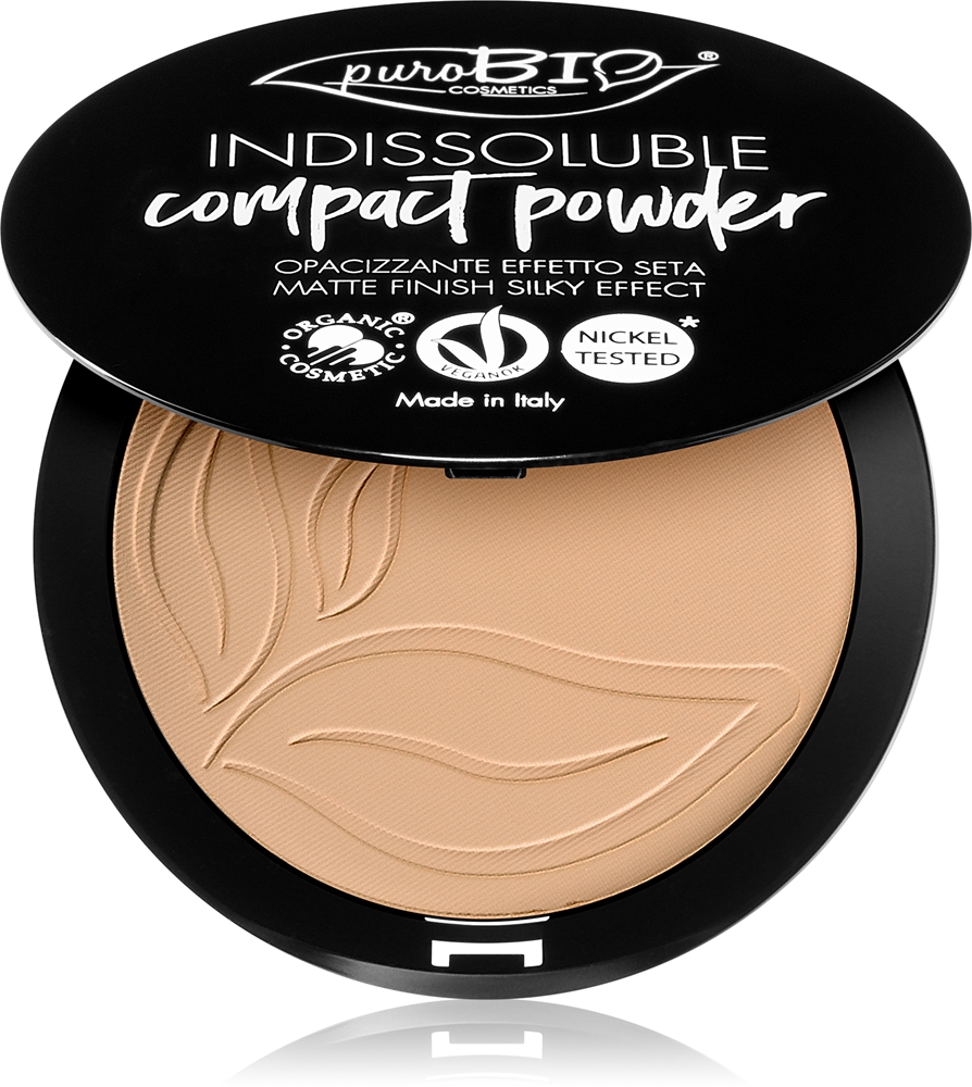 puroBIO Cosmetics Indissouble compact powder with matt effect Farbton 03 9 g
