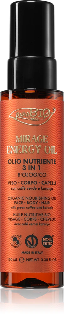 puroBIO Cosmetics Mirage Energy Oil Multifunctional oil for face, body and hair
