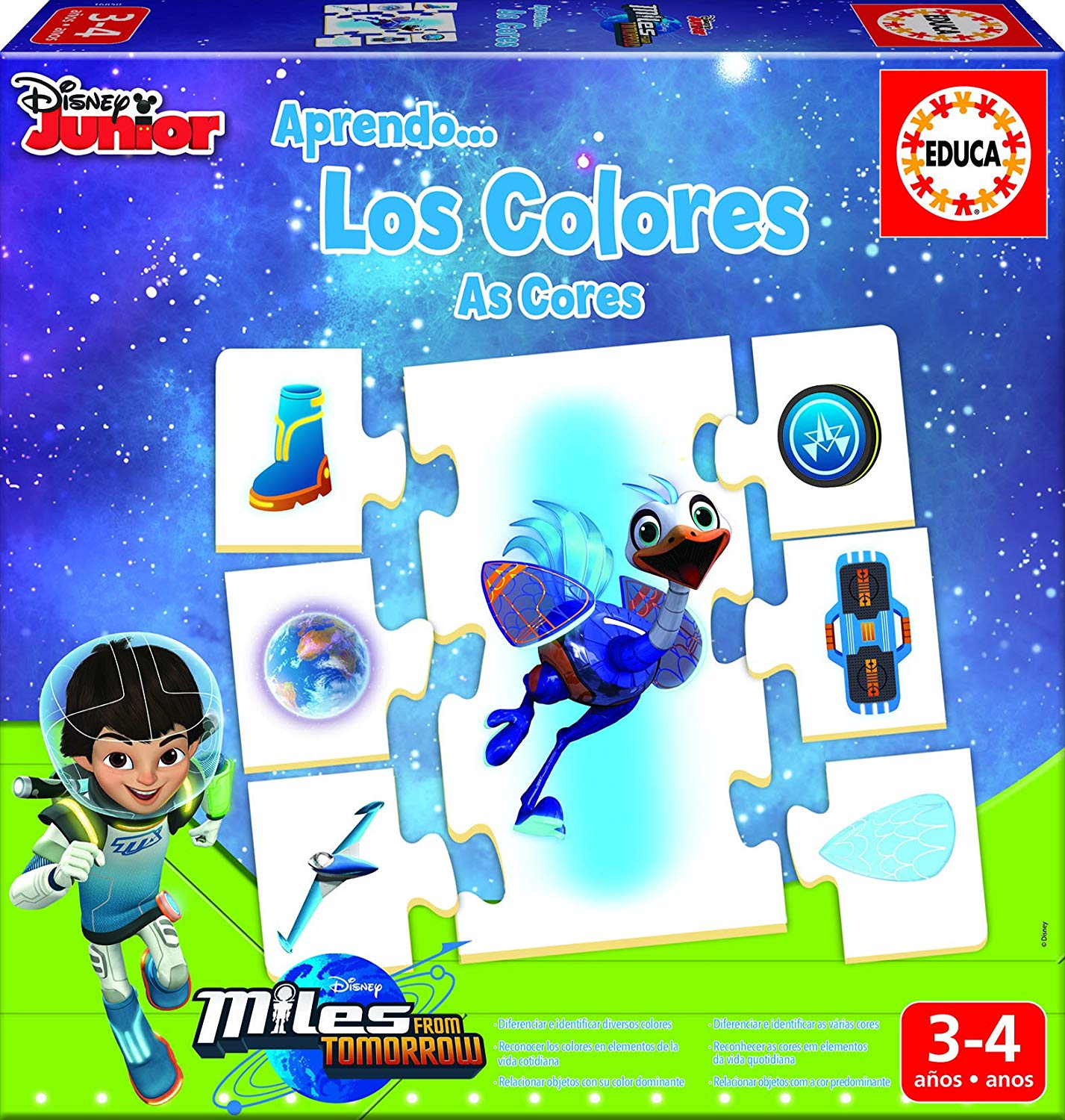 Educa Puzzle Disney I Am Learning Colors Miles From Tomorrow A