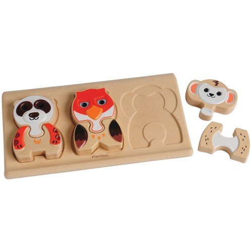 Plan Toys Puzzle Wooden Animals Rubber A