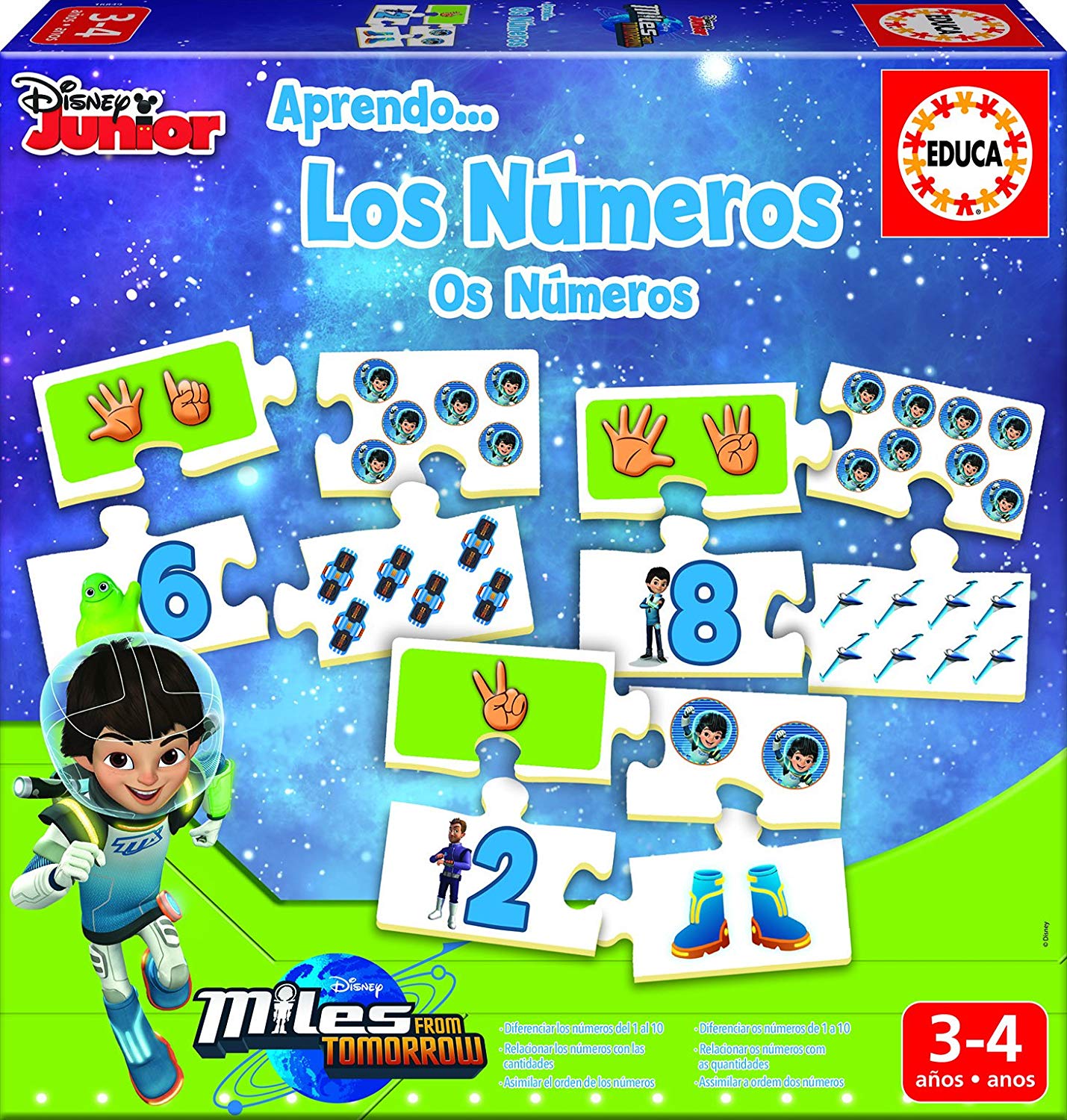 Educa Puzzle Disney Learn Numbers A