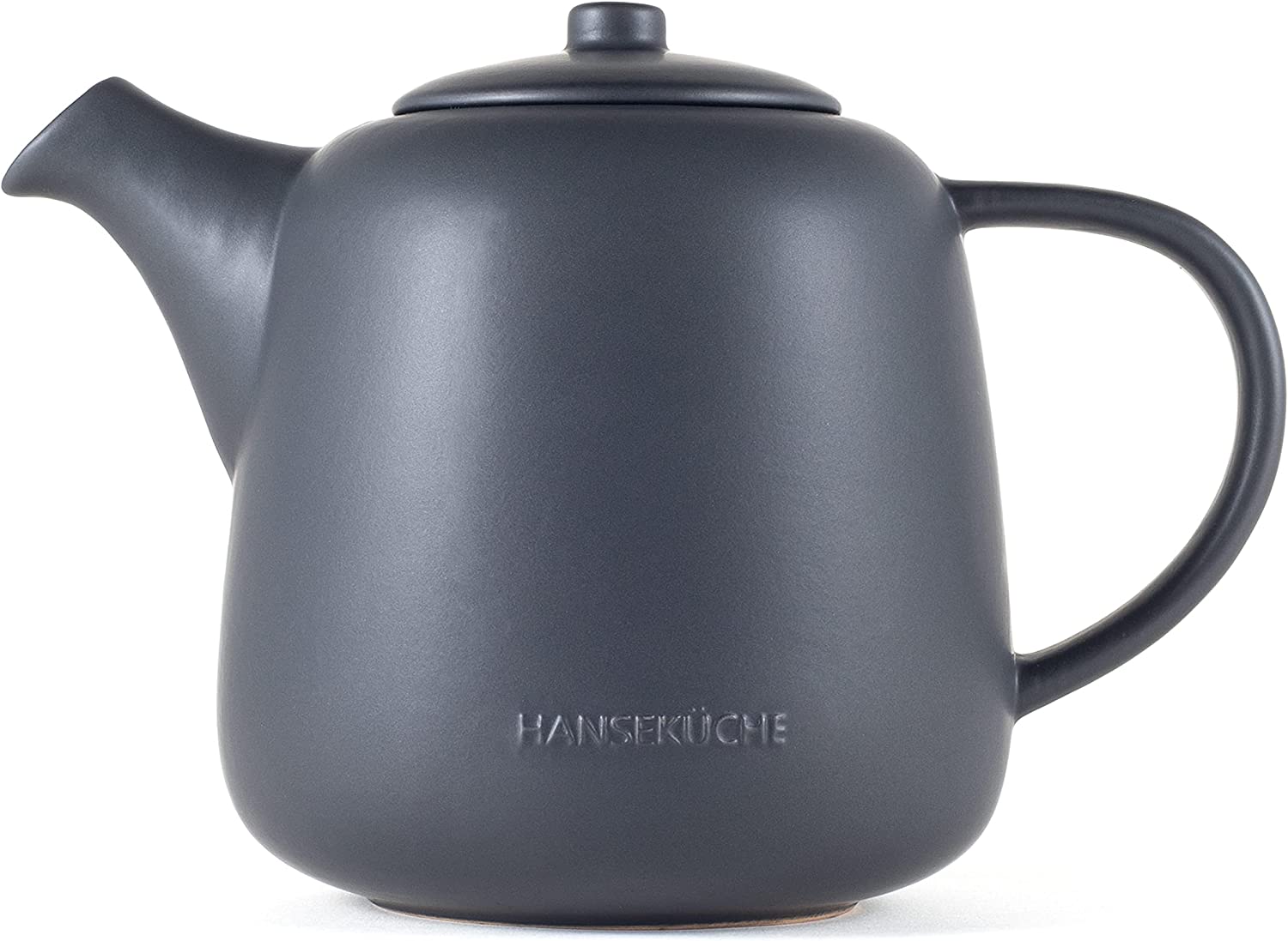 Hanseküche Hanseatic kitchen Porcelain Teapot (1.3 l) - High Quality Teapot with Strainer Insert Made of 304 Stainless Steel - Design Ceramic Teapot for Tea and Tea Bags